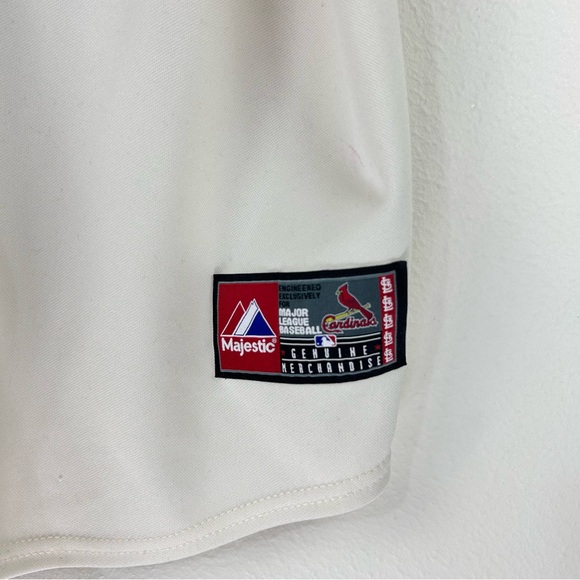 Vtg Majestic Men’s St. Louis Cardinals Stained Grunge Baseball Jersey Size XL - Picture 4 of 9